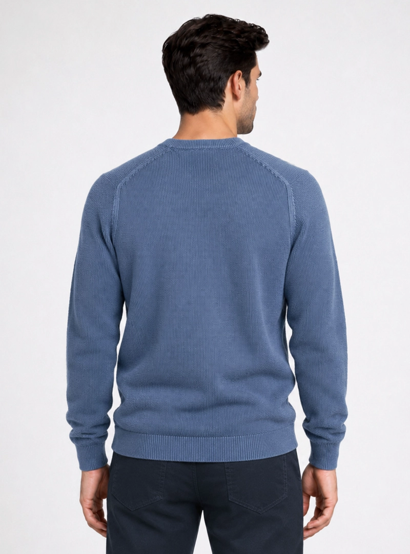 SWEATER STONE WASH REGULAR FIT DENIM PIERO BUTTI - 2