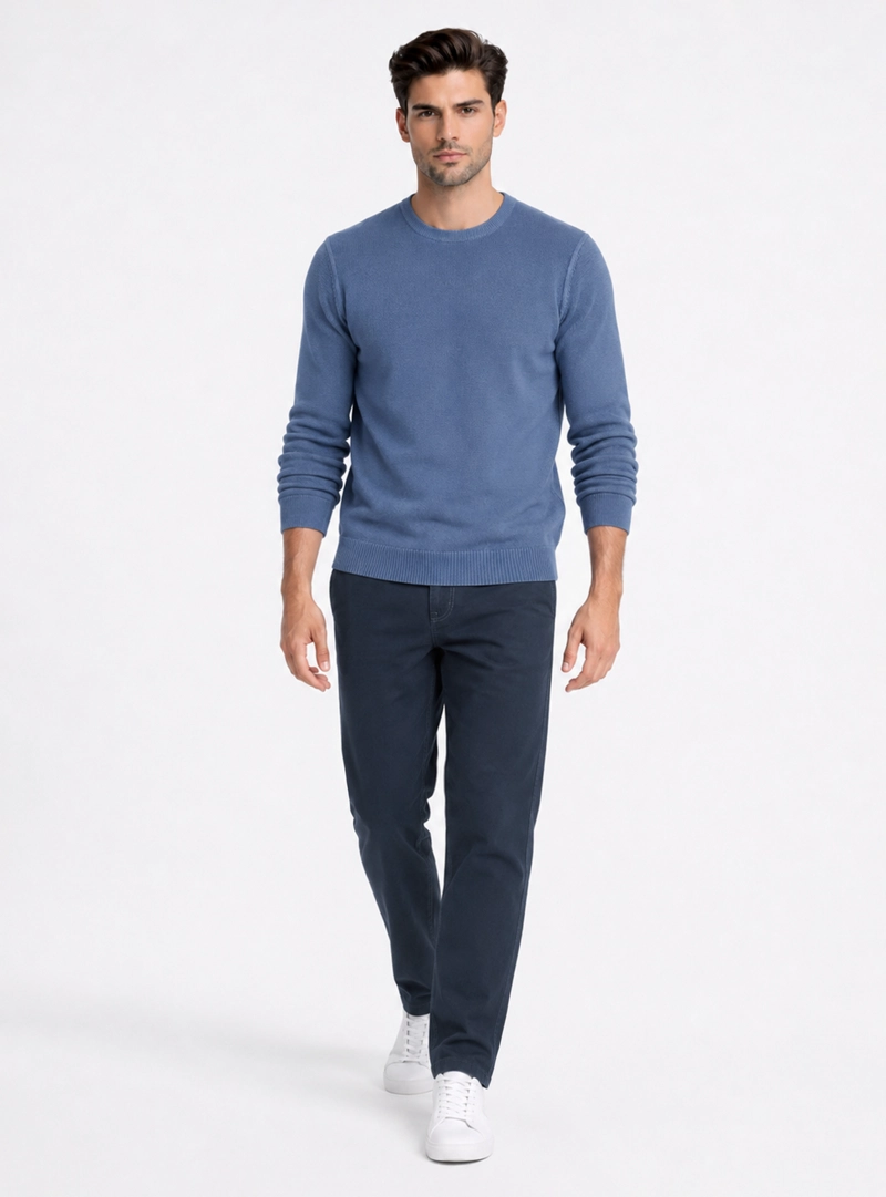 SWEATER STONE WASH REGULAR FIT DENIM PIERO BUTTI - 4