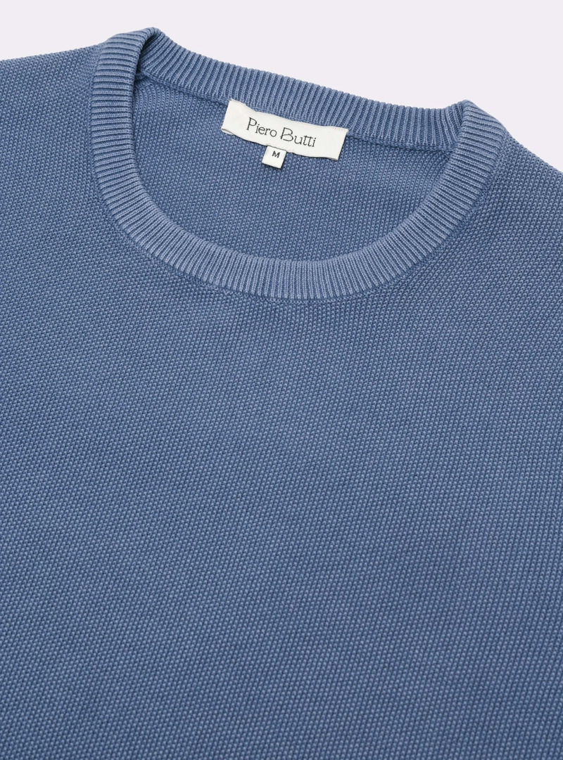 SWEATER STONE WASH REGULAR FIT DENIM PIERO BUTTI - 5