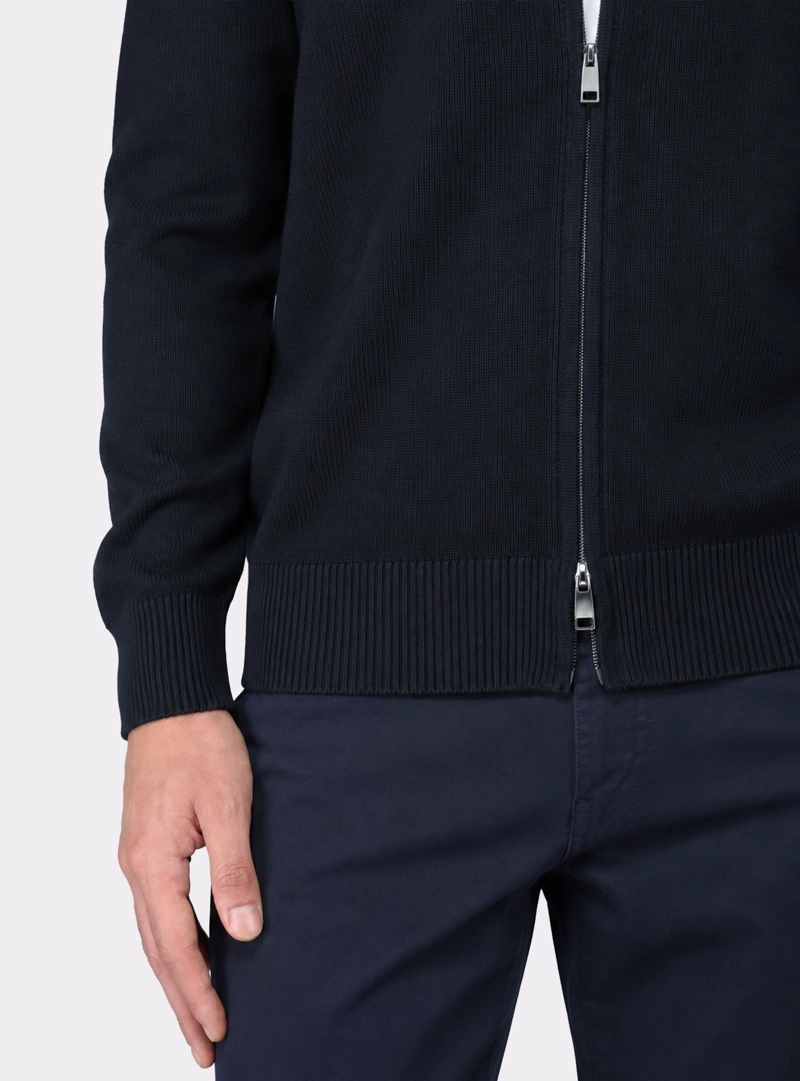 SWEATER CUELLO ALTO REGULAR FIT AZUL MARINO PIERO BUTTI - 4