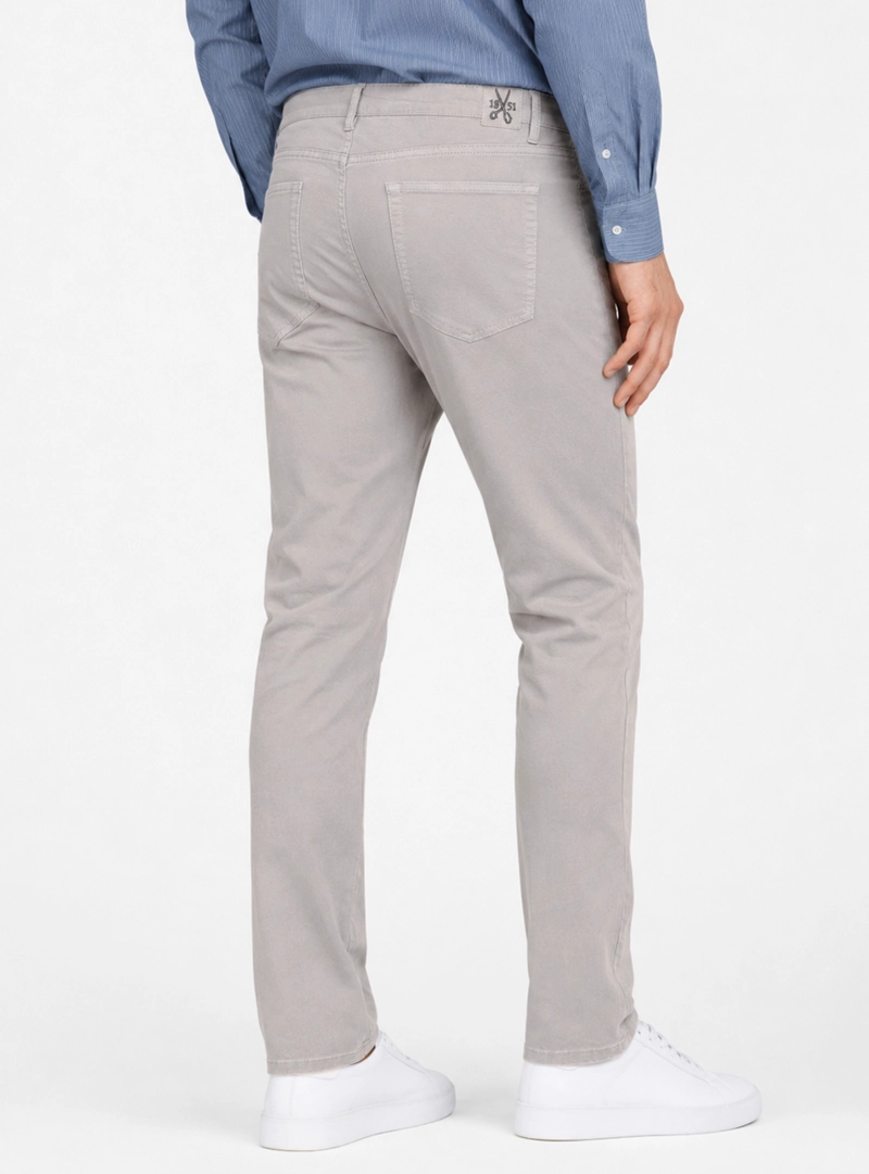 PANTALON 5 POCKET SPANDEX REGULAR FIT GRIS ARROW - 2