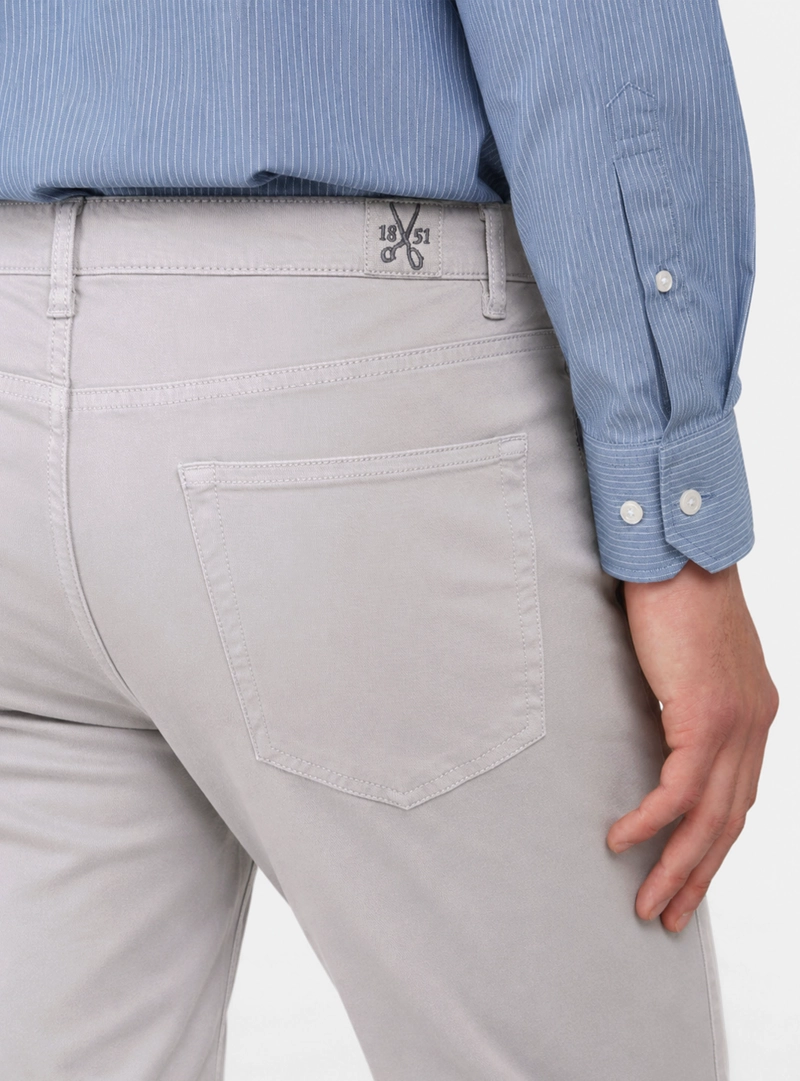 PANTALON 5 POCKET SPANDEX REGULAR FIT GRIS ARROW - 3