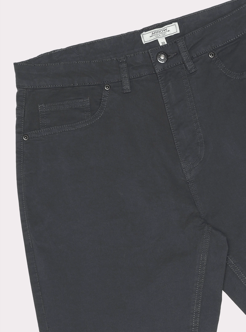 PANTALON 5 POCKET SPANDEX REGULAR FIT AZUL MARINO ARROW - 5