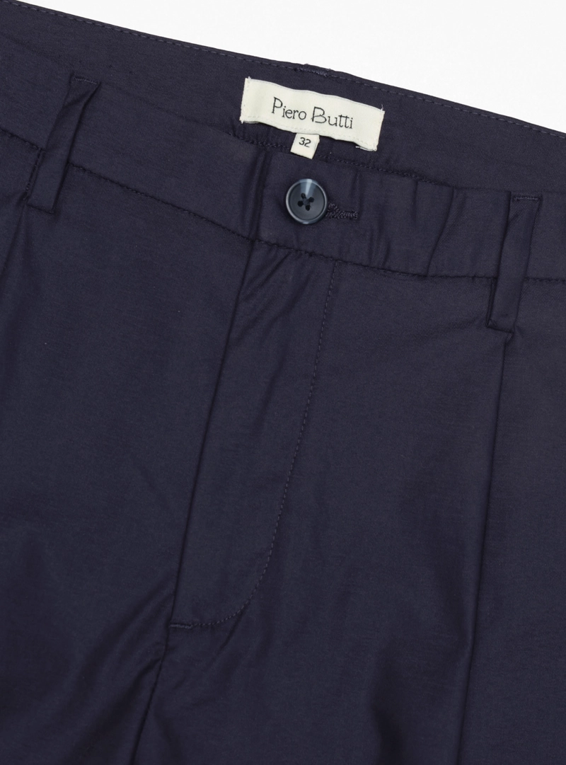 BERMUDA LISA SPANDEX REGULAR FIT AZUL MARINO PIERO BUTTI - 4
