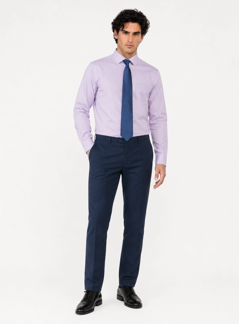 CAMISA FORMAL CUADROS TAILORED FIT ROSADO ARROW - 5