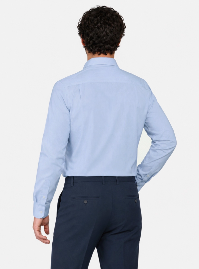 CAMISA FORMAL RAYAS TAILORED FIT CELESTE ARROW - 3