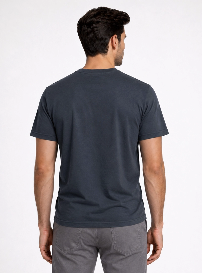 POLERA CUELLO REDONDO REGULAR FIT AZUL MARINO PIERO BUTTI - 2