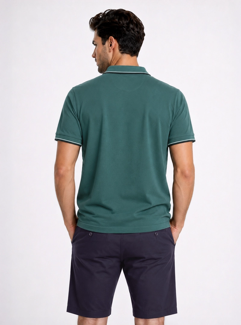 POLERA PIQUE REGULAR FIT VERDE PIERO BUTTI - 2