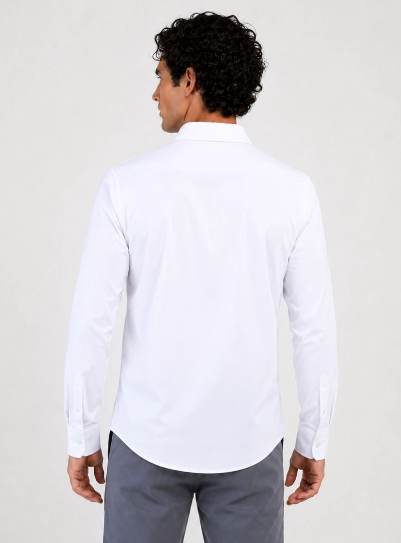 CAMISA SPANDEX NON IRON REGULAR FIT BLANCO ARROW - 2