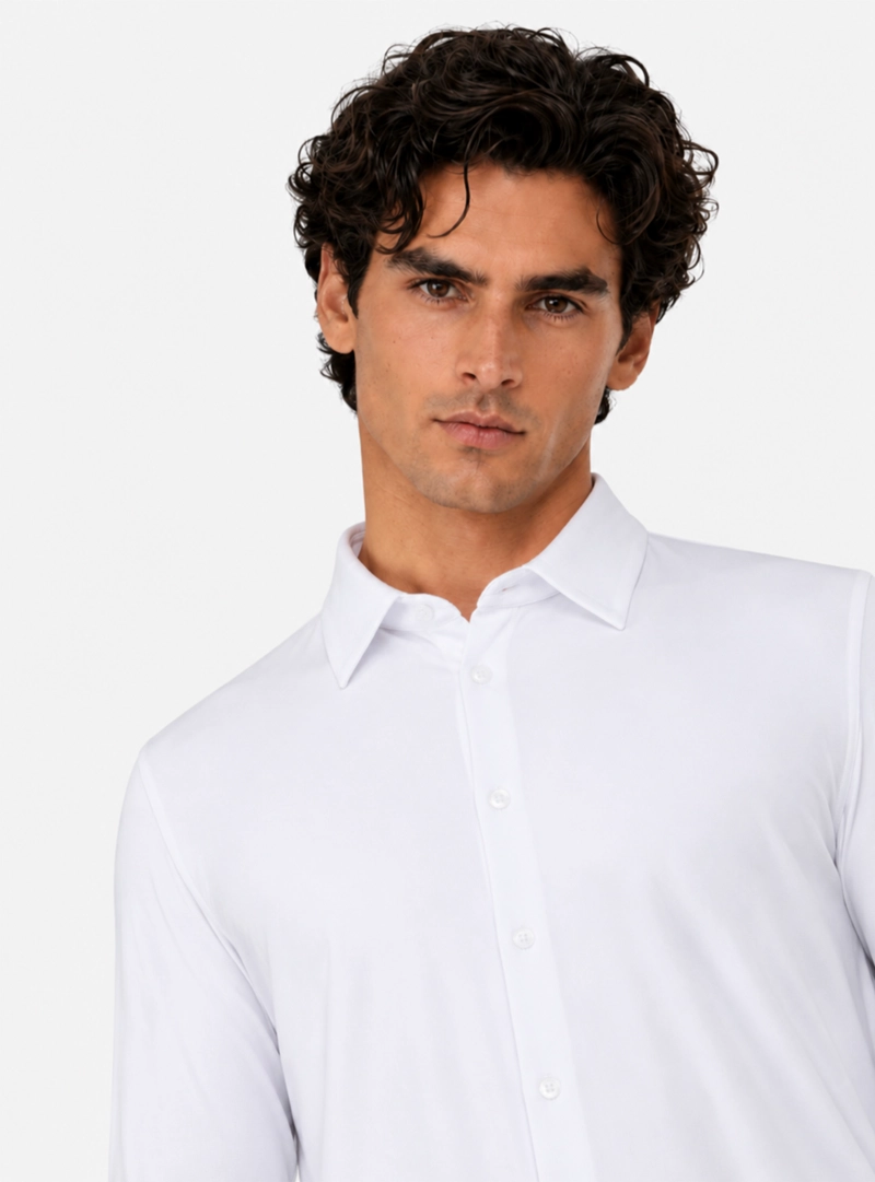 CAMISA SPANDEX NON IRON REGULAR FIT BLANCO ARROW - 3