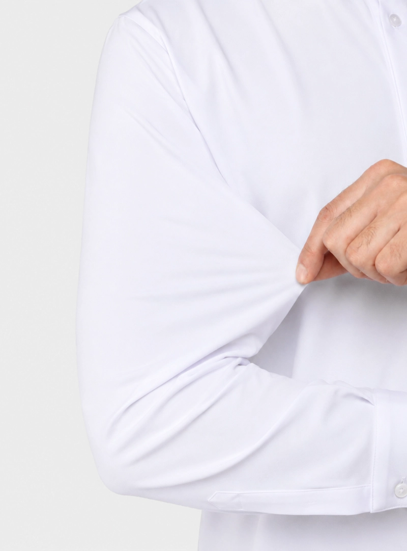 CAMISA SPANDEX NON IRON REGULAR FIT BLANCO ARROW - 4