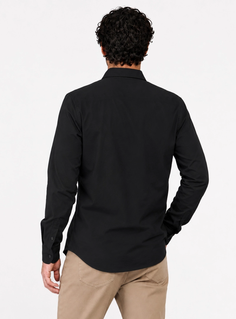 CAMISA SPANDEX NON IRON REGULAR FIT NEGRO ARROW - 2