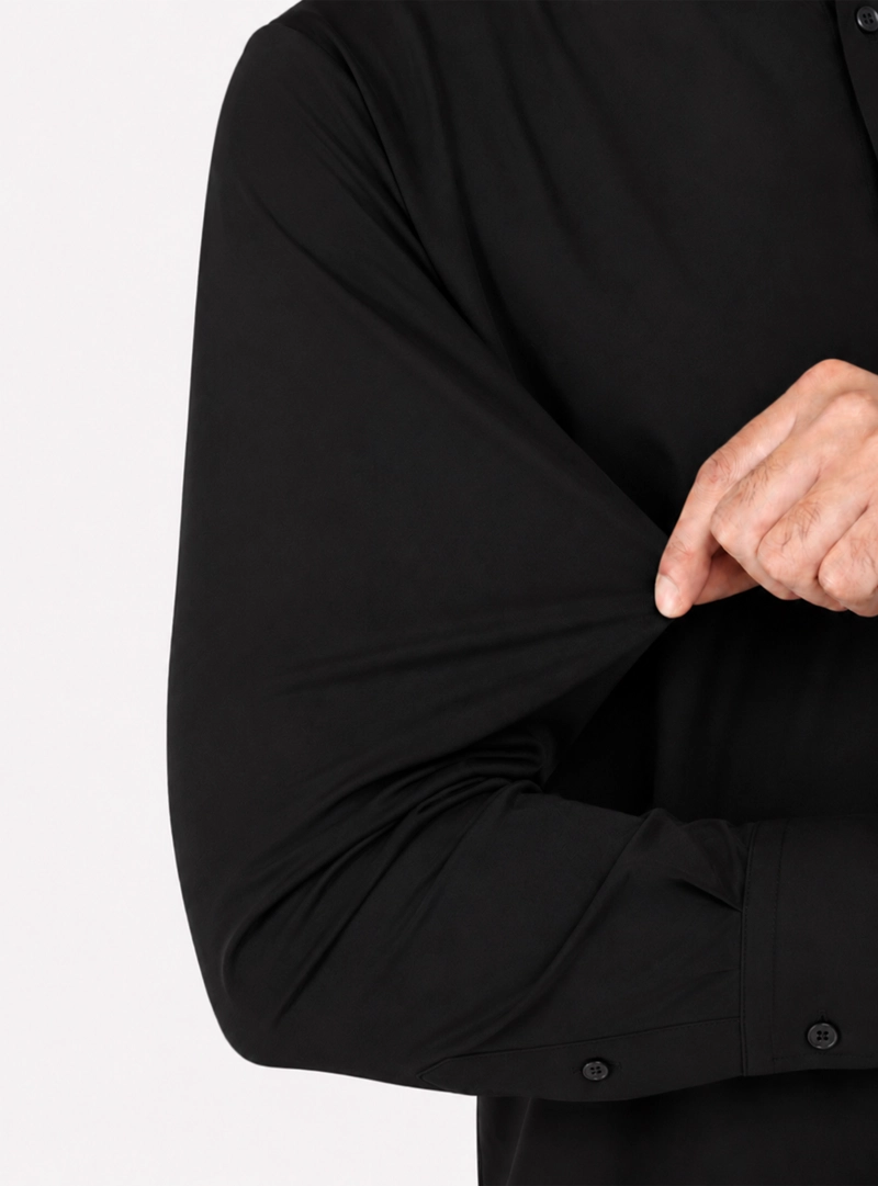 CAMISA SPANDEX NON IRON REGULAR FIT NEGRO ARROW - 4