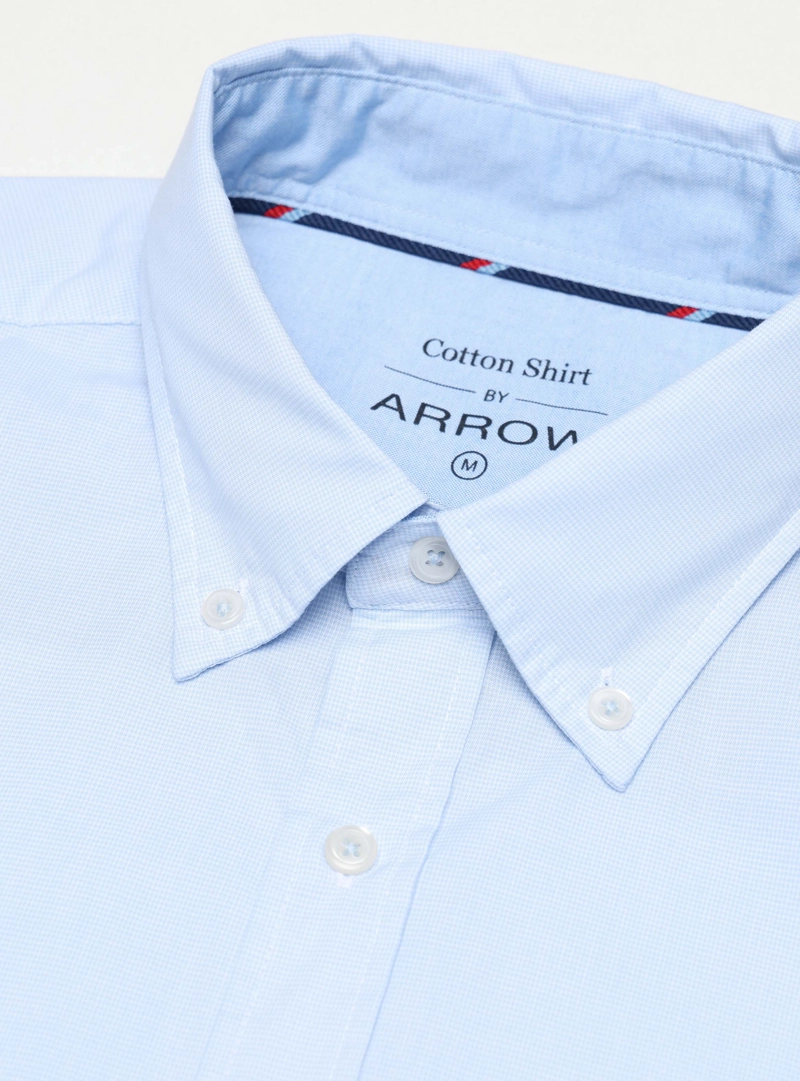 CAMISA FANTASIA REGULAR FIT CELESTE ARROW - 4