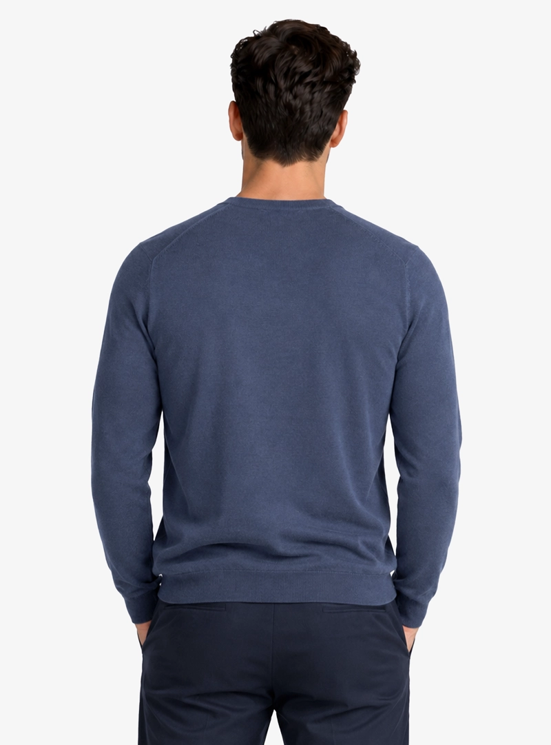 SWEATER CUELLO V REGULAR FIT DENIM PIERO BUTTI - 2