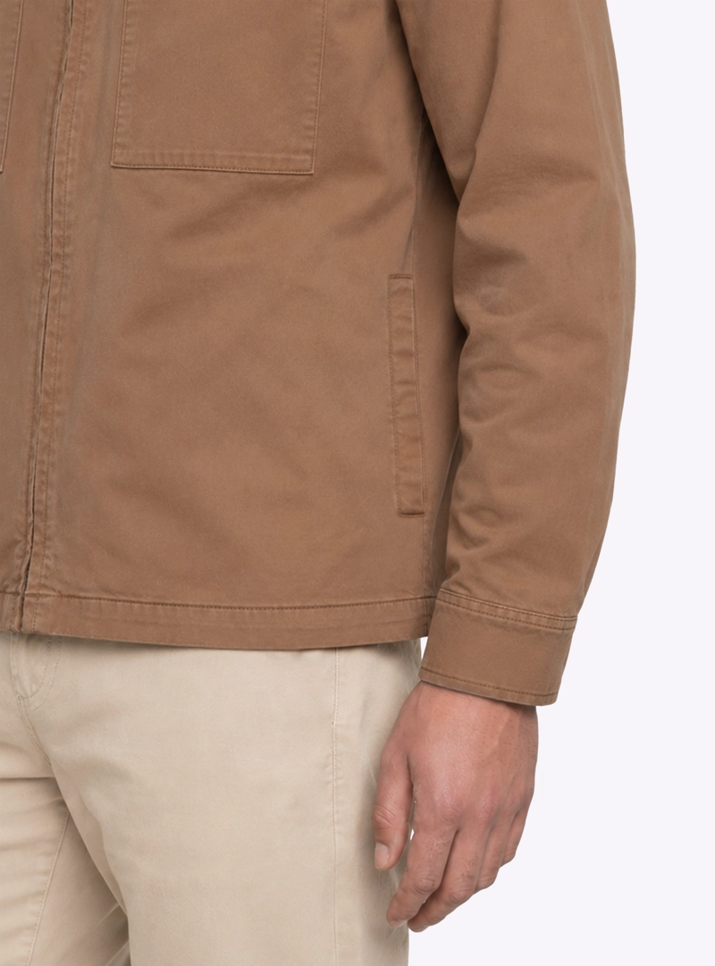 CHAQUETA STONE WASH REGULAR FIT TAUPE PIERO BUTTI - 5