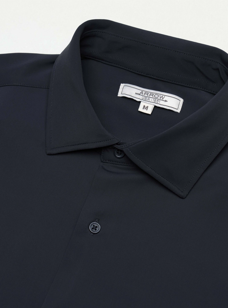 CAMISA SPANDEX NON IRON REGULAR FIT AZUL MARINO ARROW - 6