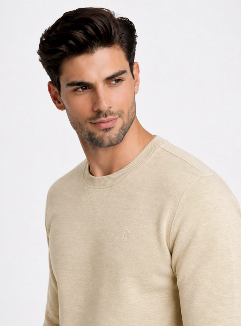 POLERON CUELLO REDONDO REGULAR FIT ARENA PIERO BUTTI - 3