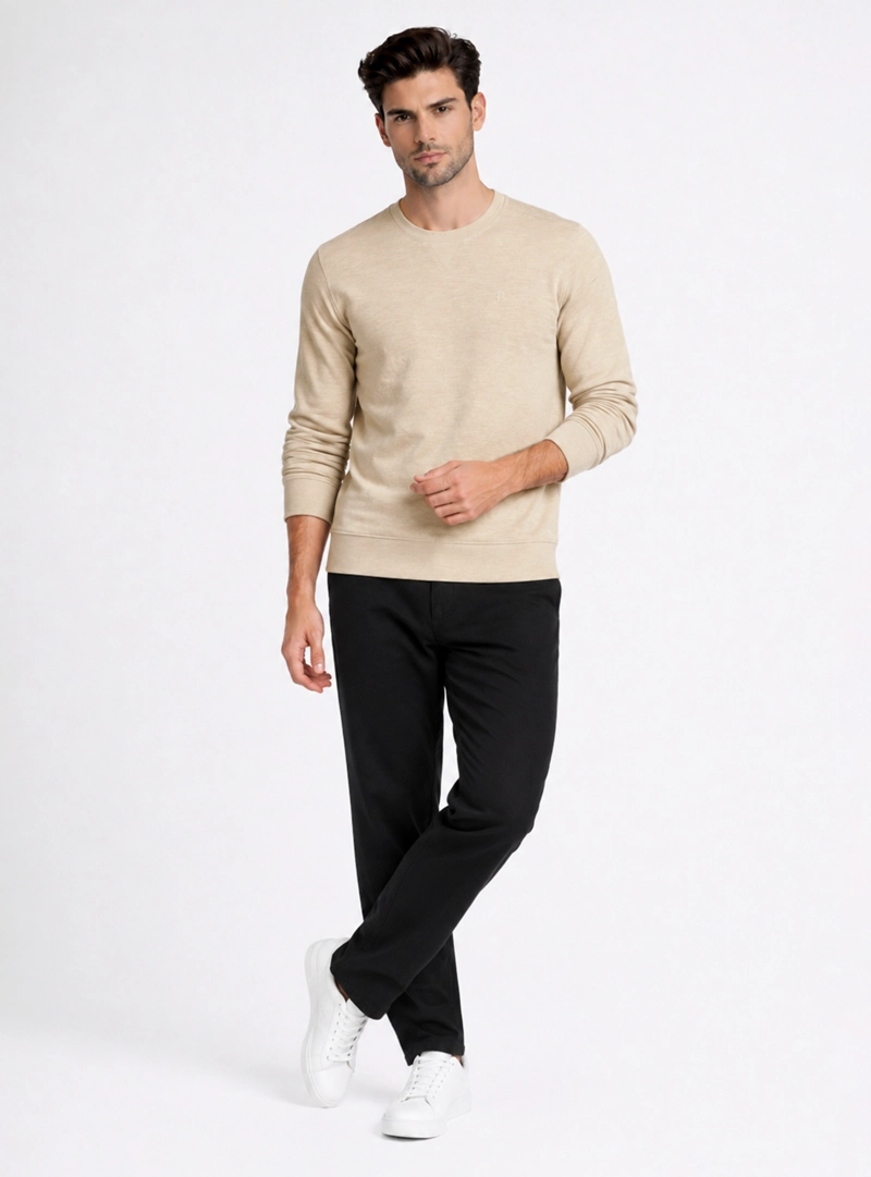POLERON CUELLO REDONDO REGULAR FIT ARENA PIERO BUTTI - 4