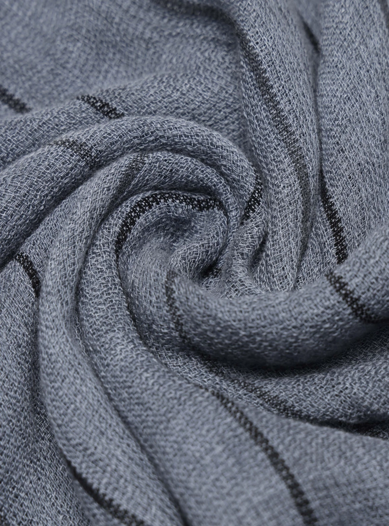 PAÑUELO VISCOSA A RAYAS AZUL PIERO BUTTI - 4