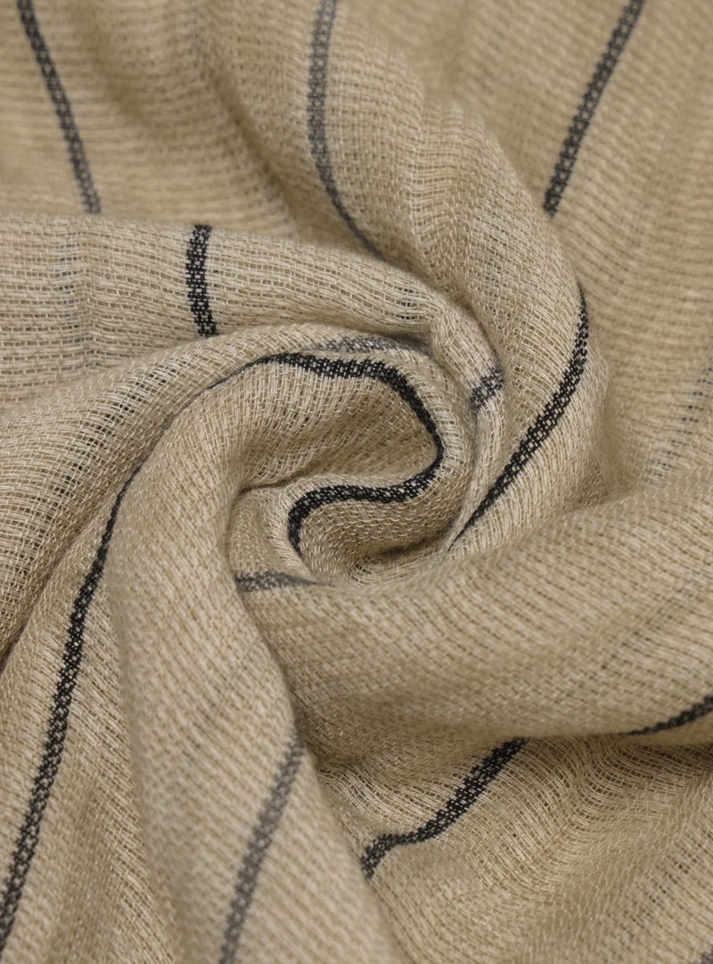 PAÑUELO VISCOSA A RAYAS BEIGE PIERO BUTTI - 4