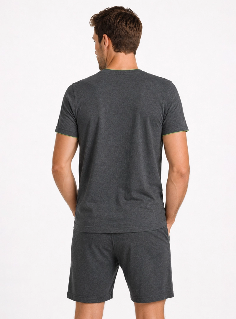 PIJAMA CORTO CUELLO REDONDO REGULAR FIT CARBON ARROW - 2