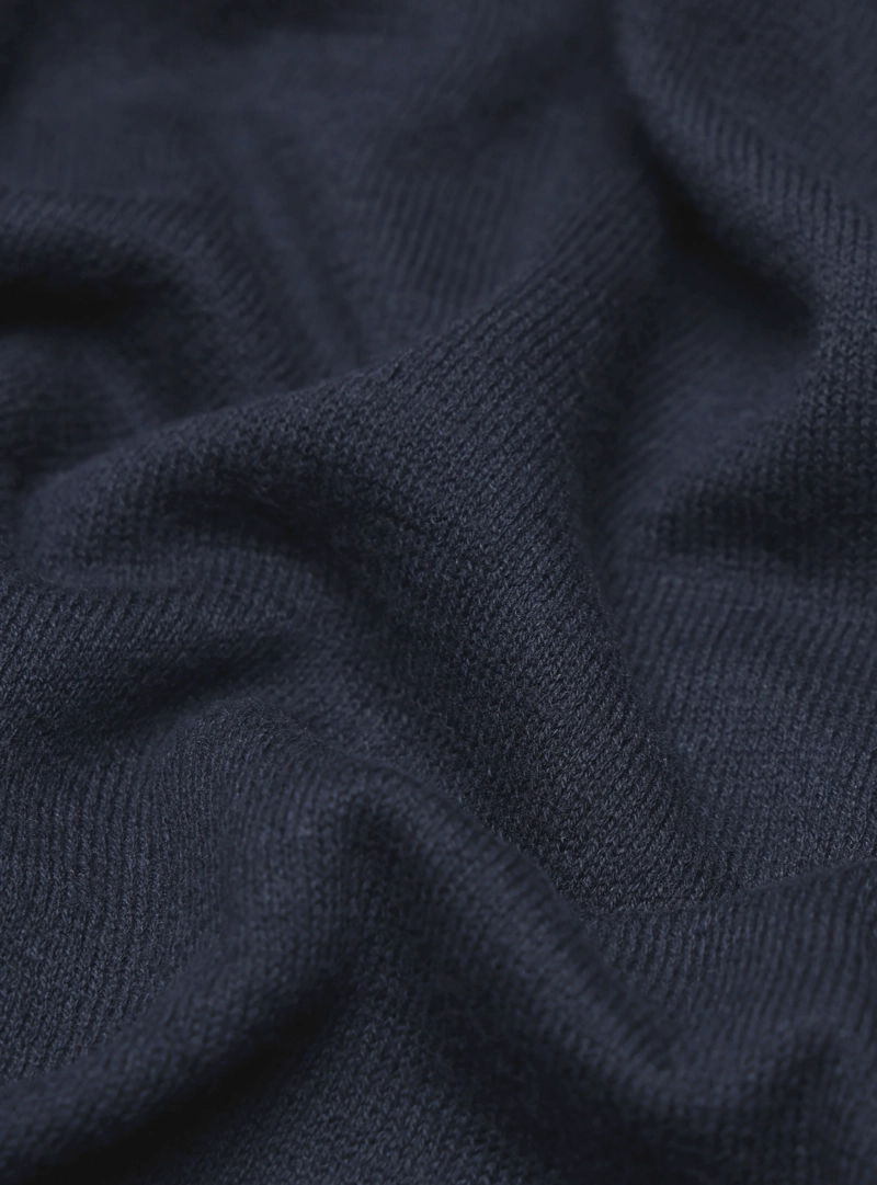 SWEATER FINE COTTON REGULAR FIT AZUL MARINO ARROW - 5