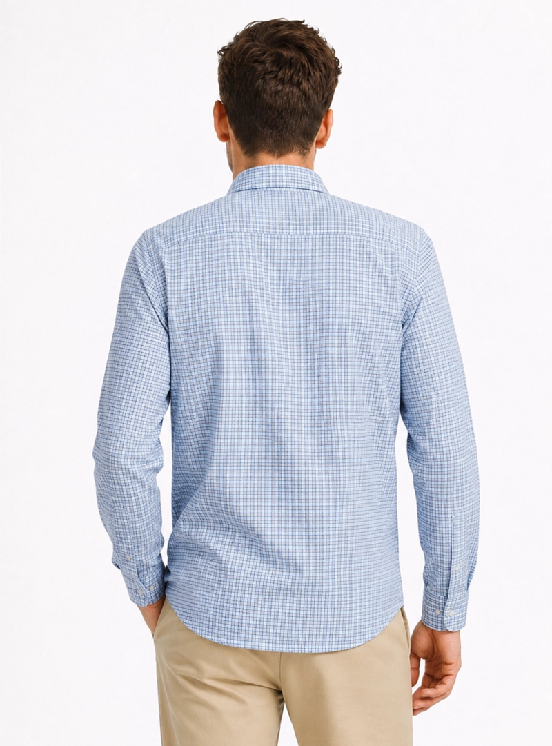 CAMISA OXFORD SPANDEX REGULAR FIT CELESTE ARROW - 2