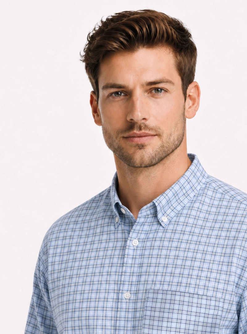 CAMISA OXFORD SPANDEX REGULAR FIT CELESTE ARROW - 3