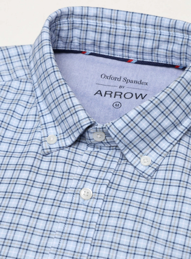 CAMISA OXFORD SPANDEX REGULAR FIT CELESTE ARROW - 5