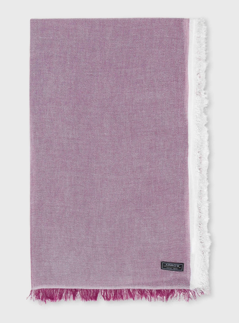 PAÑUELO BICOLOR VISCOSA PURPURA ARROW - 2