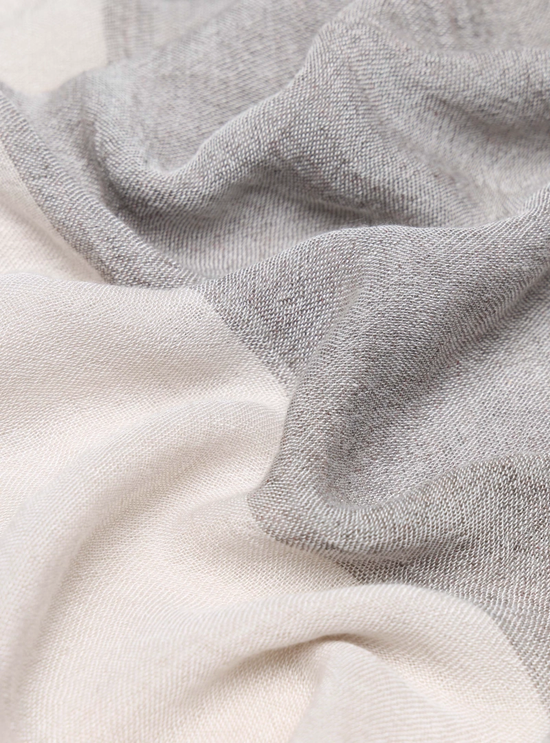 PAÑUELO BICOLOR VISCOSA BEIGE ARROW - 4
