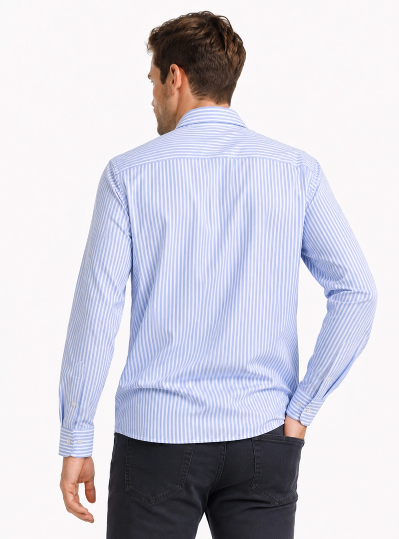 CAMISA OXFORD SPANDEX REGULAR FIT CELESTE ARROW - 2