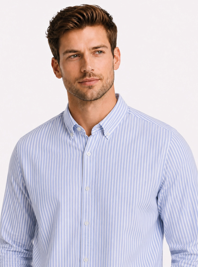CAMISA OXFORD SPANDEX REGULAR FIT CELESTE ARROW - 3