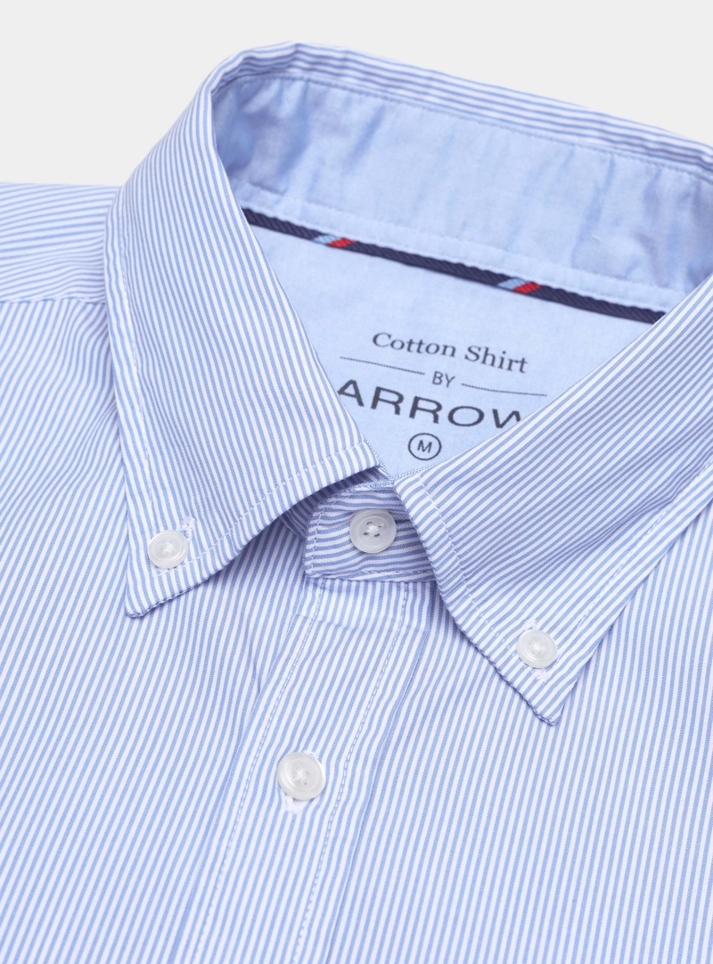 CAMISA A RAYAS REGULAR FIT AZUL ARROW - 5
