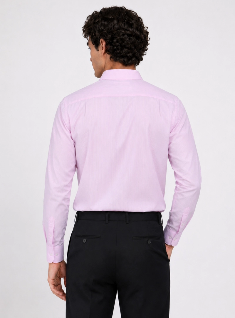 CAMISA FORMAL TEXTURADA SLIM FIT ROSADO ARROW - 2