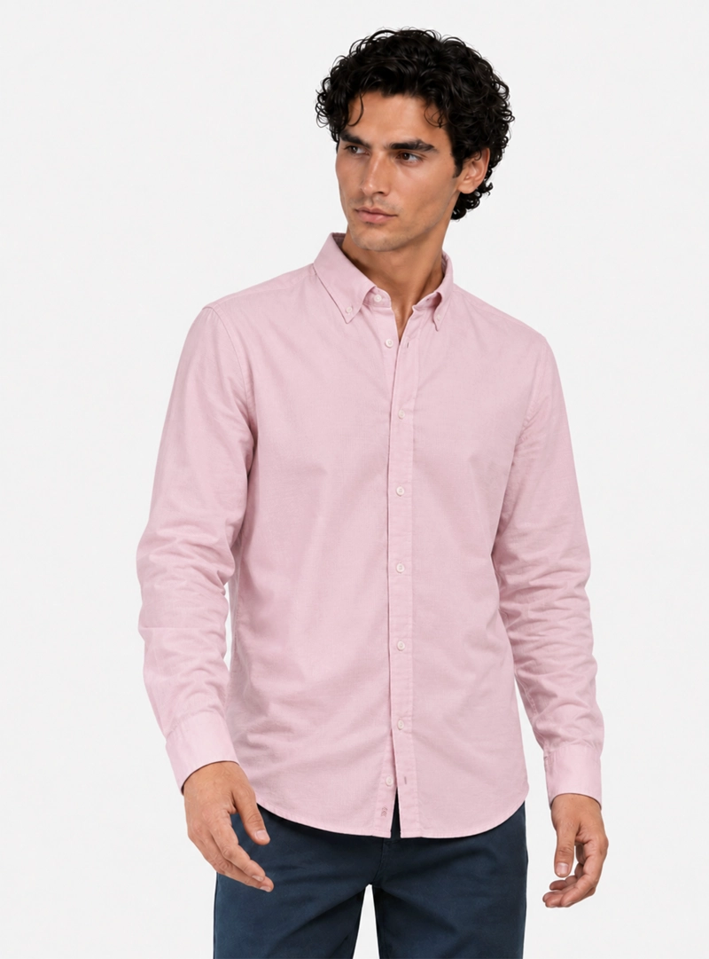 CAMISA FANTASIA REGULAR FIT ROSADO ARROW - 1