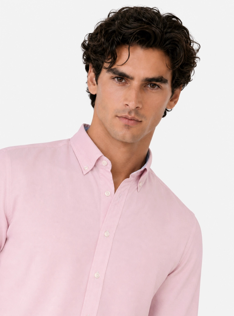 CAMISA FANTASIA REGULAR FIT ROSADO ARROW - 3