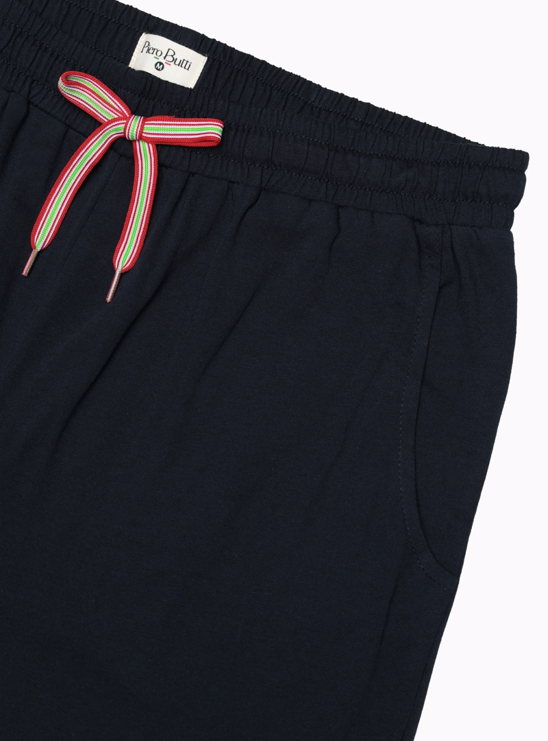 PIJAMA CORTO REGULAR FIT AZUL PIERO BUTTI - 4