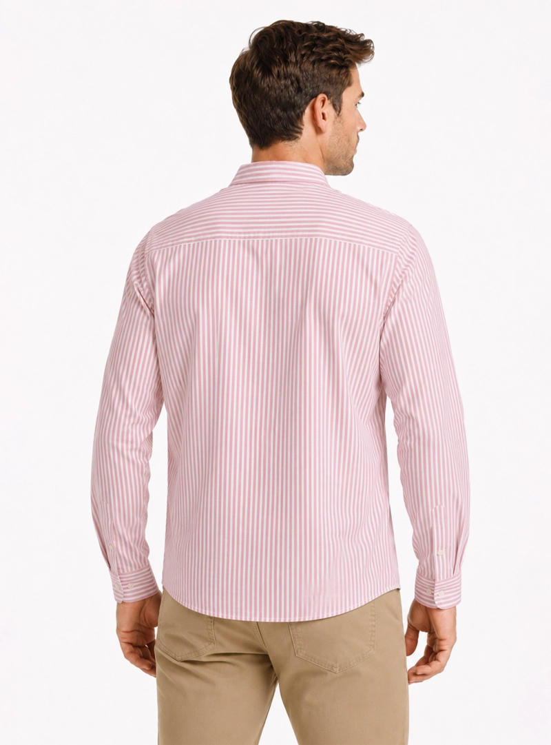 CAMISA OXFORD SPANDEX REGULAR FIT ROSADO ARROW - 2
