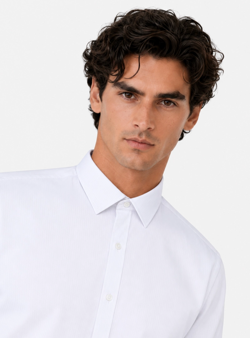 CAMISA FORMAL TEXTURADA SLIM FIT BLANCO ARROW - 4