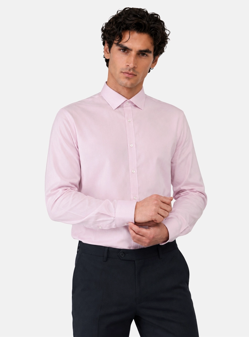 CAMISA FORMAL SPANDEX SLIM FIT ROSADO ARROW - 1