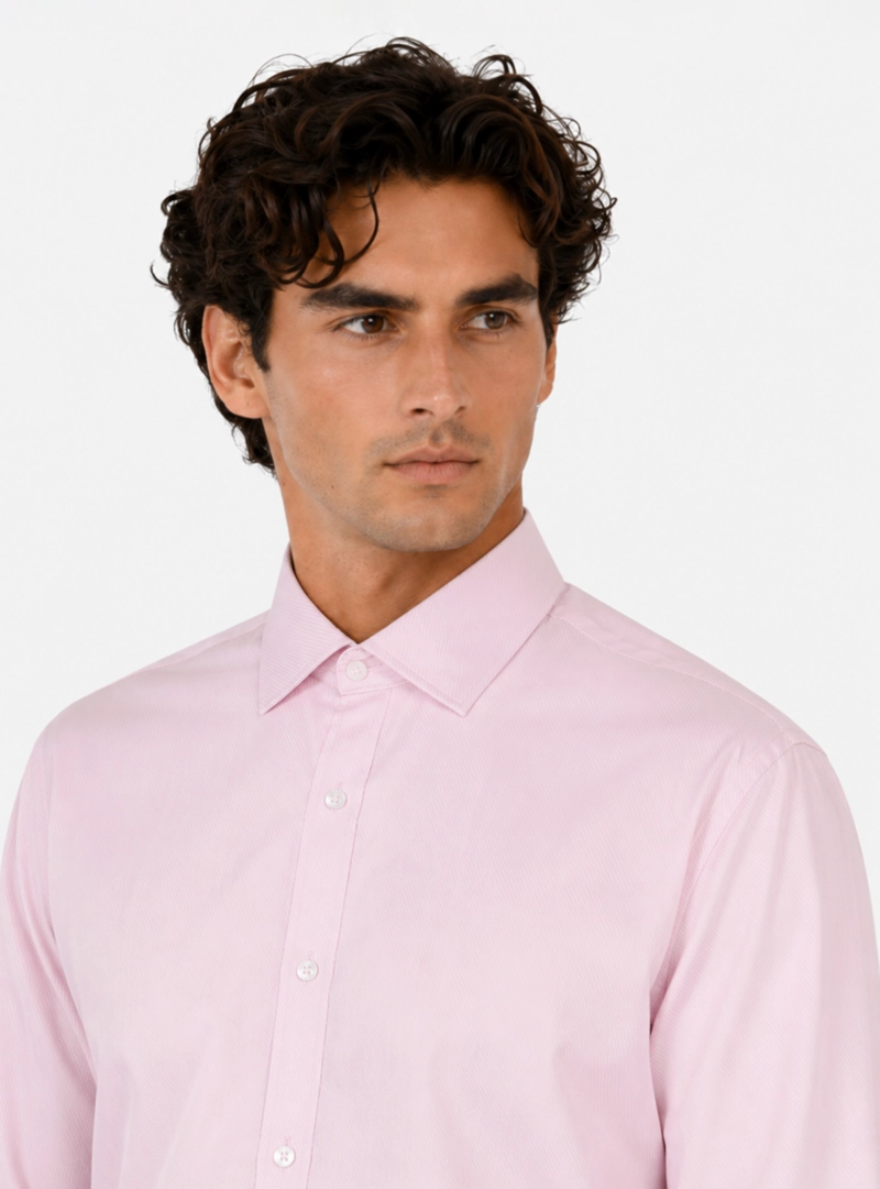 CAMISA FORMAL SPANDEX SLIM FIT ROSADO ARROW - 4