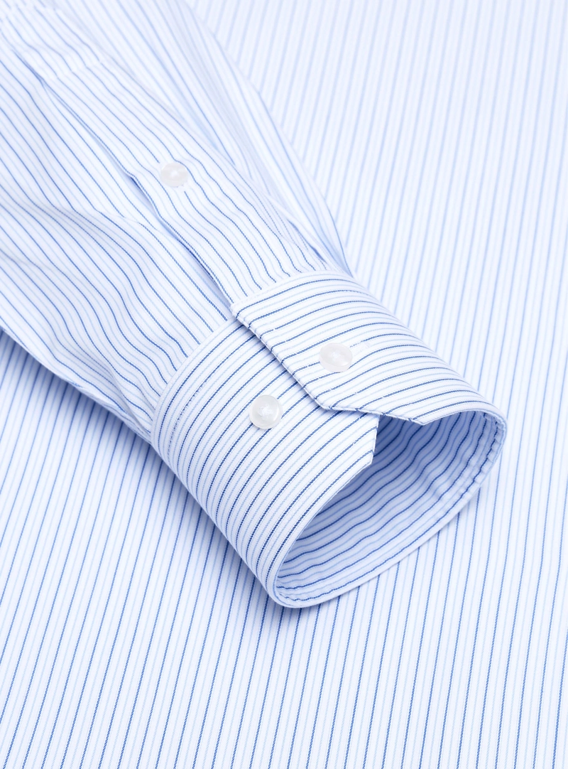 CAMISA FORMAL RAYAS SLIM FIT AZUL ARROW - 5