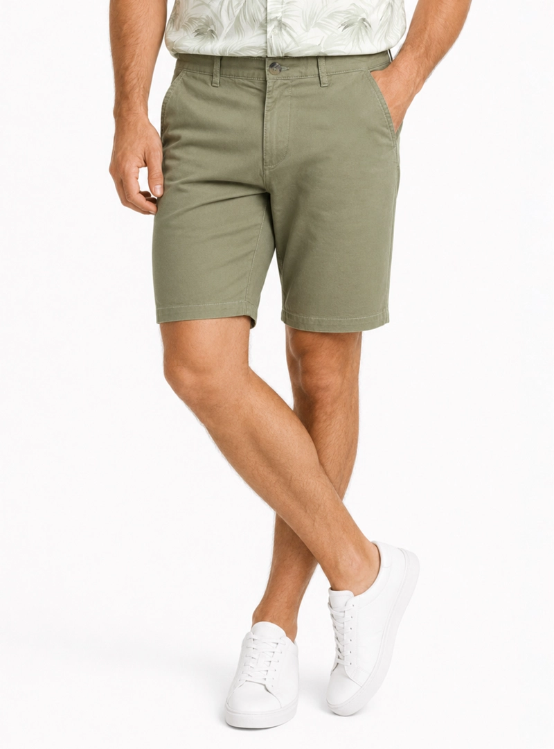 BERMUDA LISA SPANDEX REGULAR FIT VERDE ARROW - 1