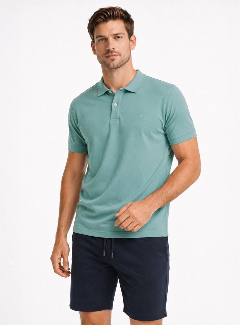 POLERA PIQUE REGULAR FIT VERDE CLARO ARROW - 1