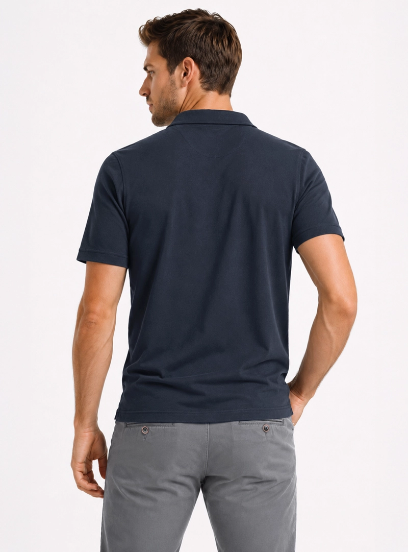 POLERA ABOTONADA REGULAR FIT AZUL MARINO ARROW - 2