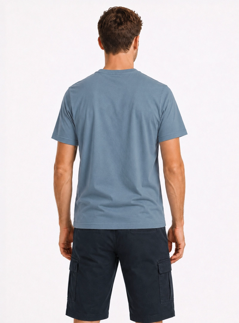 POLERA ALGODON LISA REGULAR FIT DENIM ARROW - 2