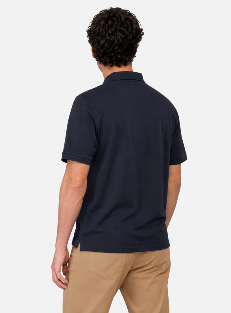 POLERA PIQUE REGULAR FIT AZUL MARINO ARROW - 2