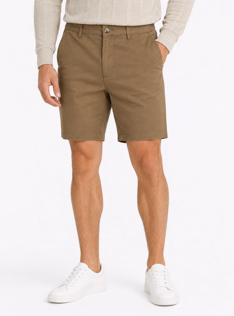 BERMUDA LISA SPANDEX REGULAR FIT CAFE  ARROW - 1